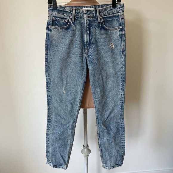 GRLFRND Karolina High Rise Distressed Days Like This Blue Wash Skinny Jeans 25 - Picture 3 of 12